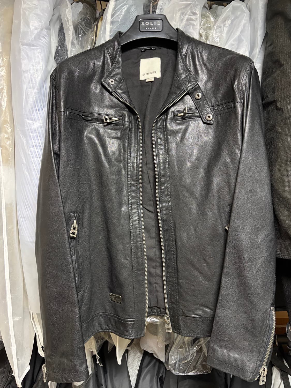 디젤 양가죽 라이더 자켓 상품이미지1