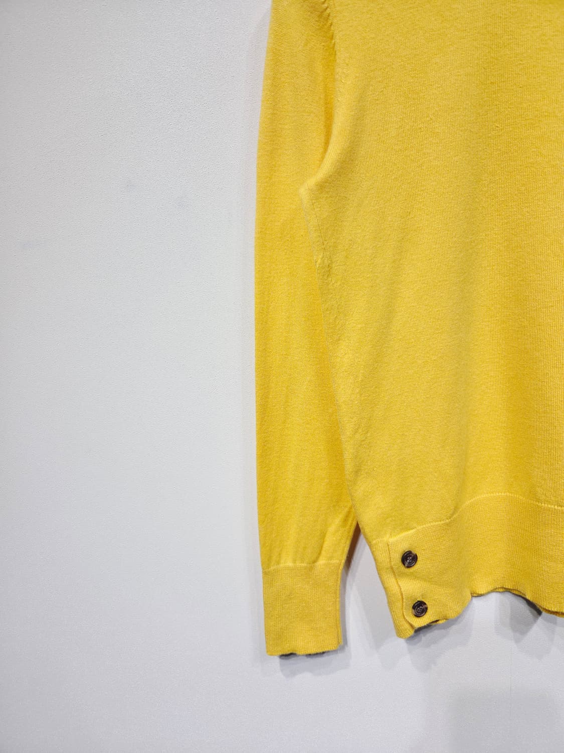 아쿠아스큐텀 런던 실크 혼방 라운드 니트 옐로우 상품이미지4