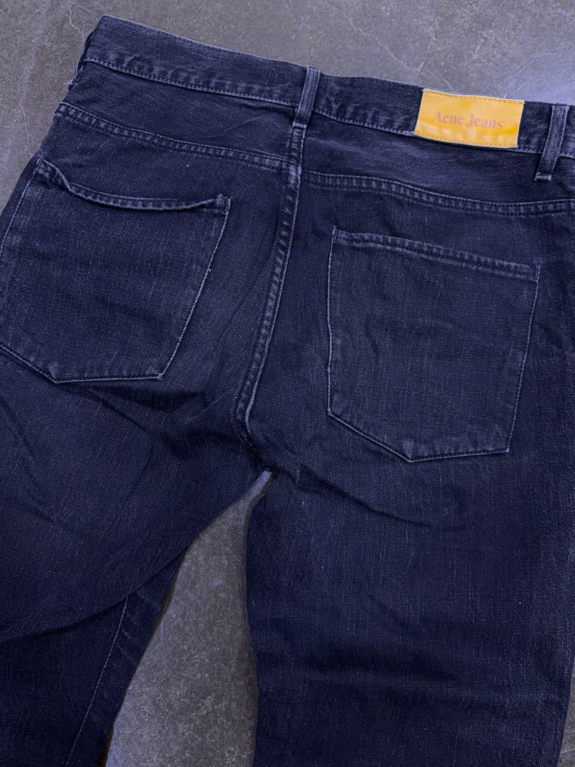 아크네 스튜디오 진 블랙 빈티지 워싱 데님팬츠 스트레이트핏 30 상품이미지5