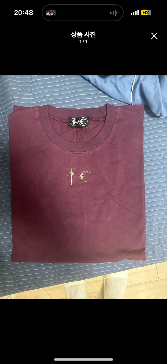 떠그클럽 3사이즈 반팔 새상품 상품이미지1