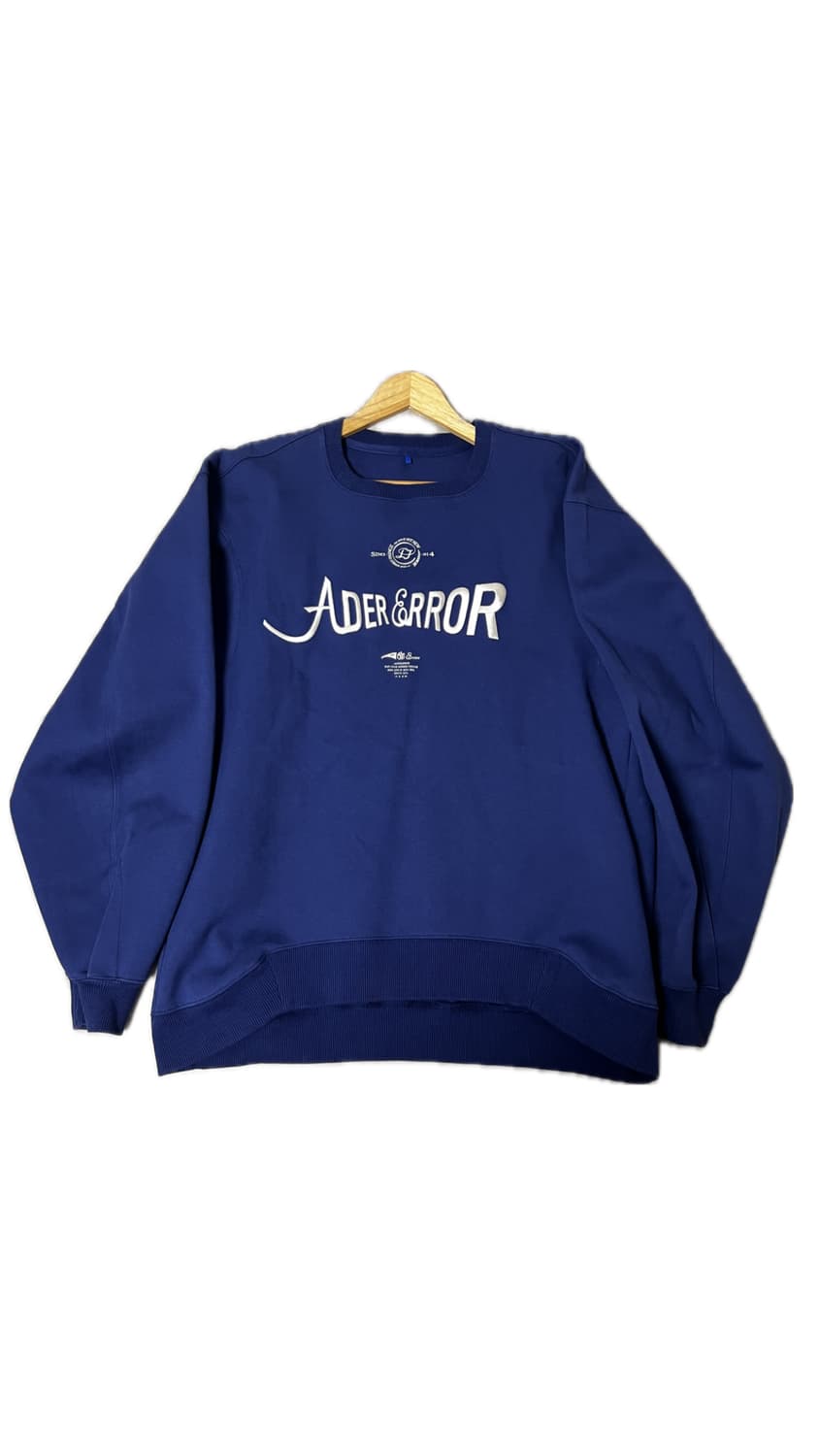 아더에러 베리프 로고 스웨트셔츠 네이비, a3 상품이미지1