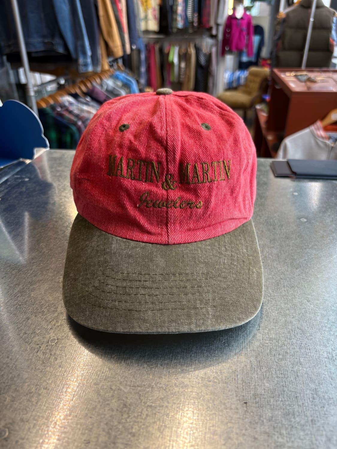 아메리칸 빈티지 배색 투톤 캡 상품이미지1