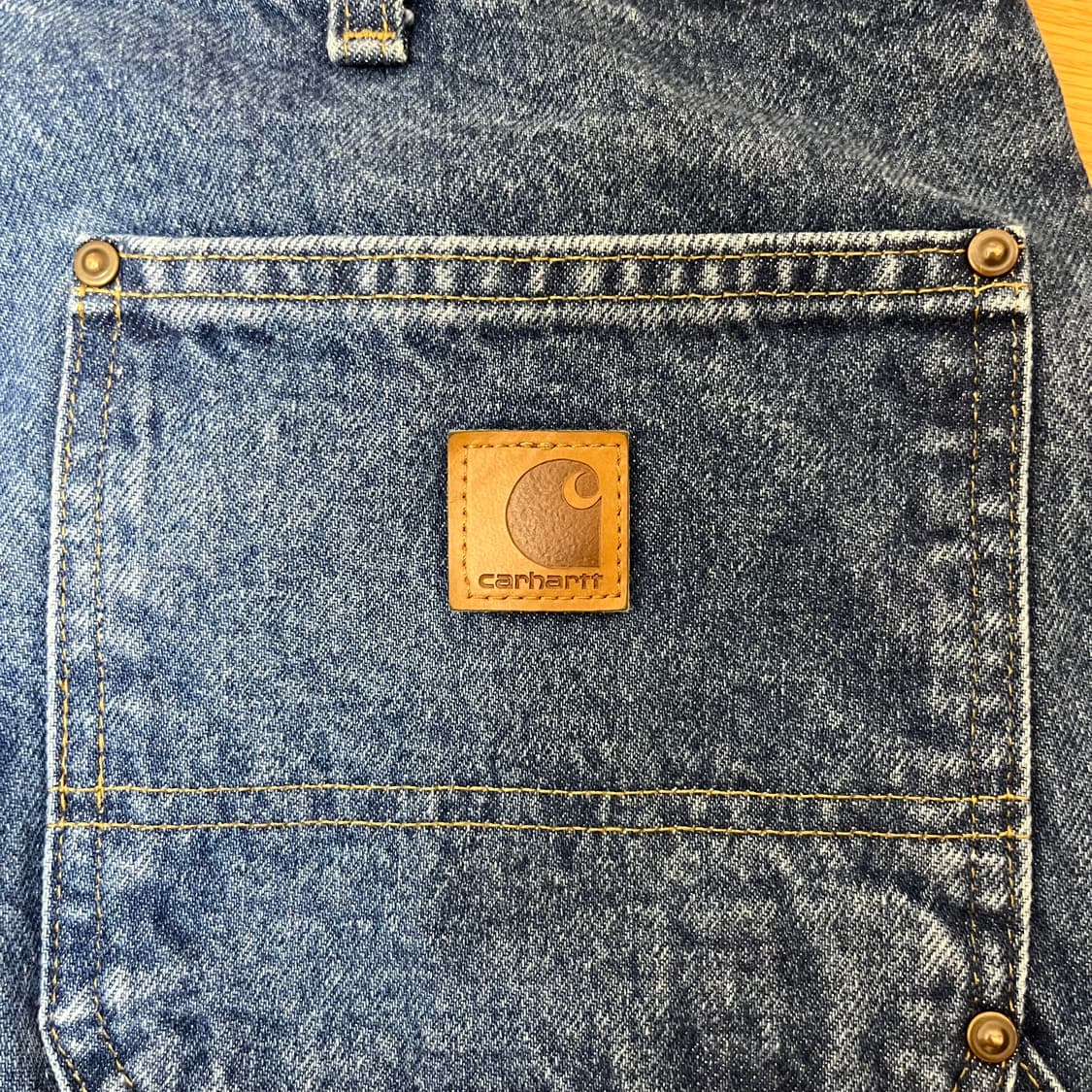 [36] 칼하트 B73 DST 데님 더블니 상품이미지3