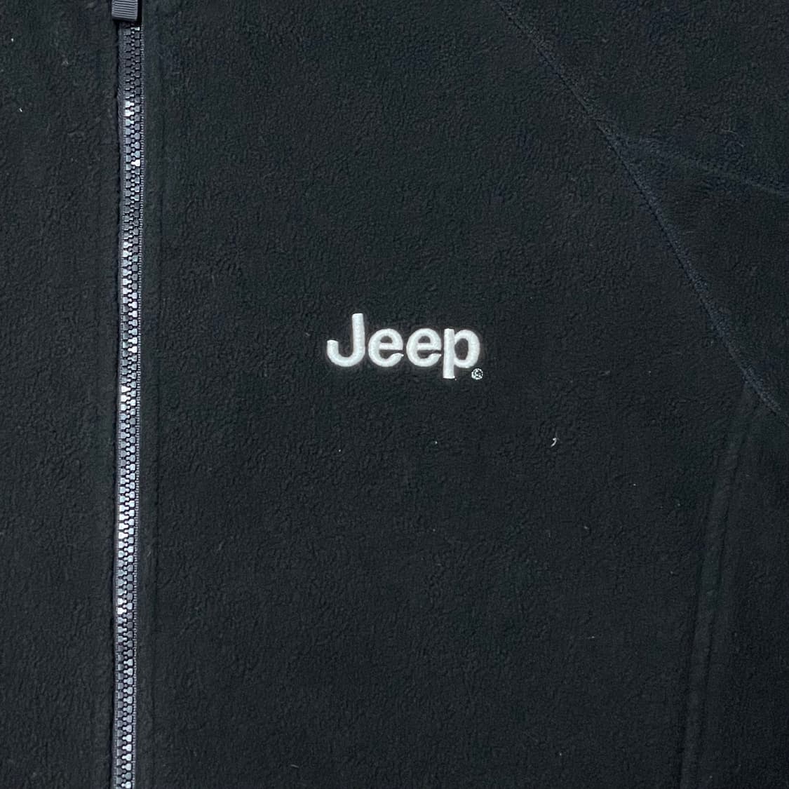 지프 JEEP 블랙 후리스 플리스자켓 남성L 상품이미지3