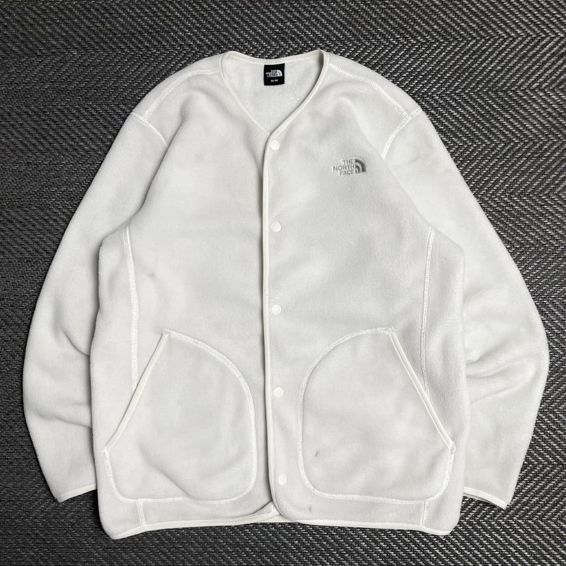 노스페이스 화이트 플리스 가디건 자켓y 5192 상품이미지2