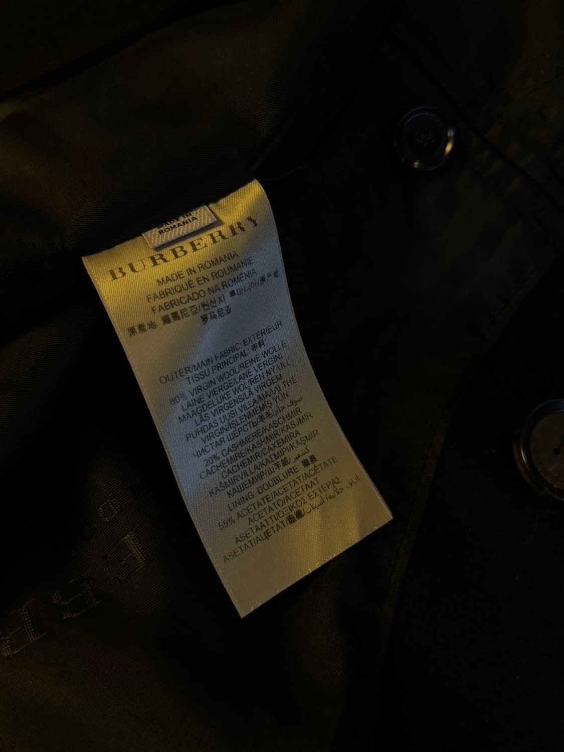 버버리 더블브레스티드 코트 남성100 상품이미지9