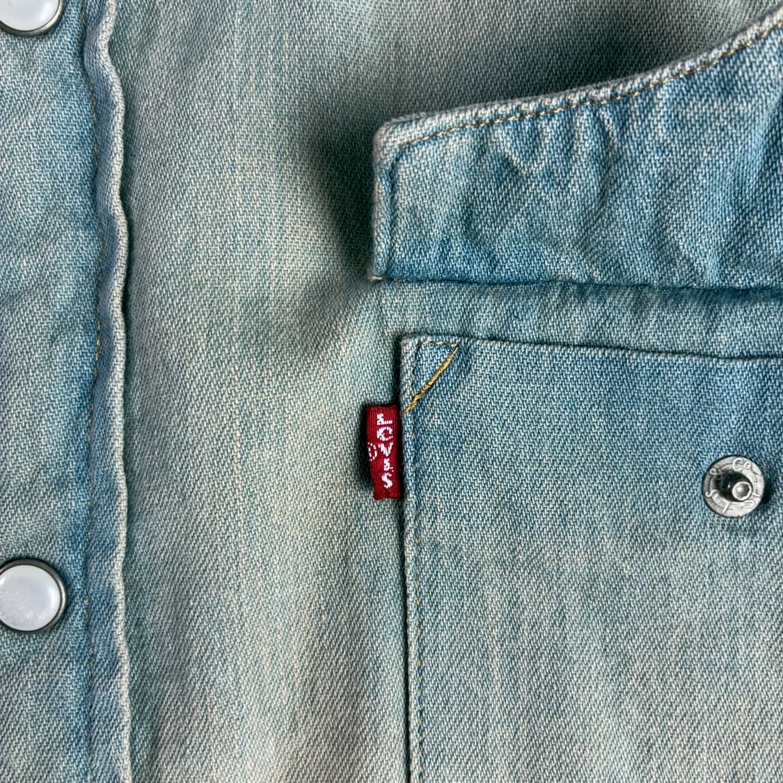 Levi's  리바이스 레드탭 웨스턴 반팔 데님 셔츠  상품이미지3