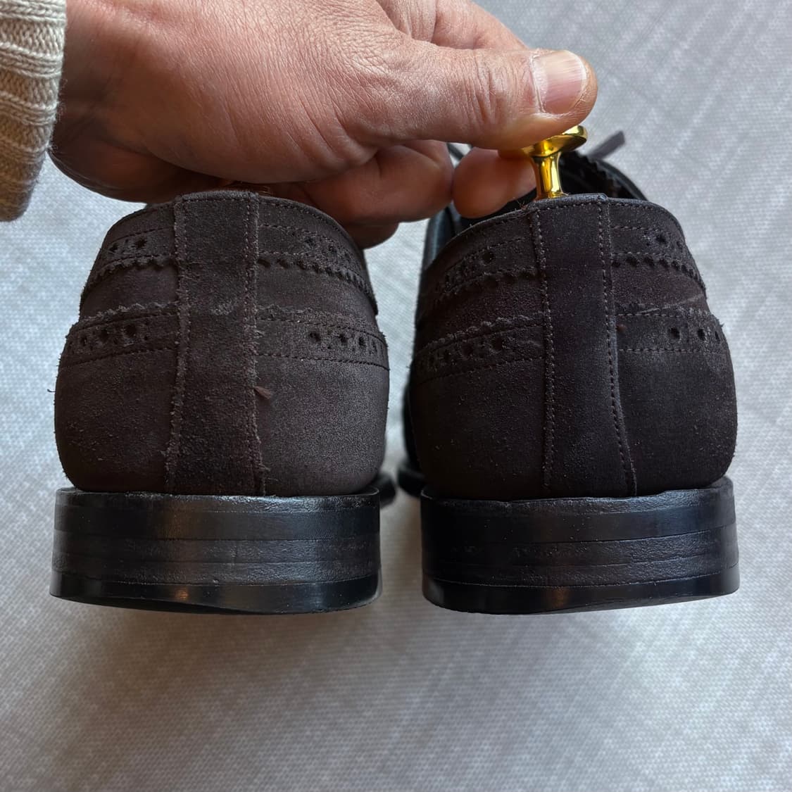 영국 Churchs PORTMORE 브라운 스웨이드 브로그 윙팁 상품이미지4