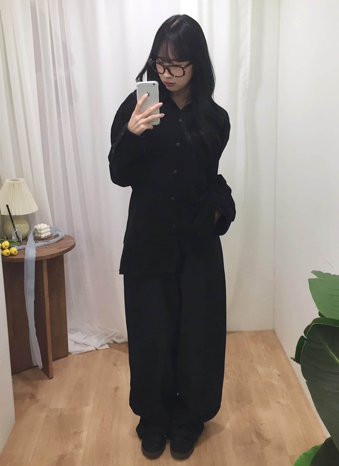 공용 커버낫 코듀로이 오버핏 셔츠 100 상품이미지1