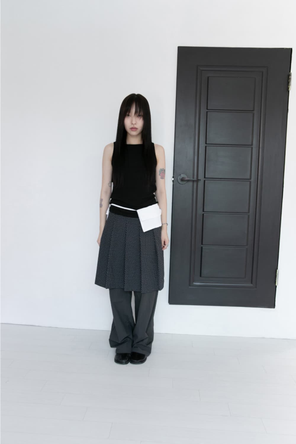 dot skirt layered  상품이미지1