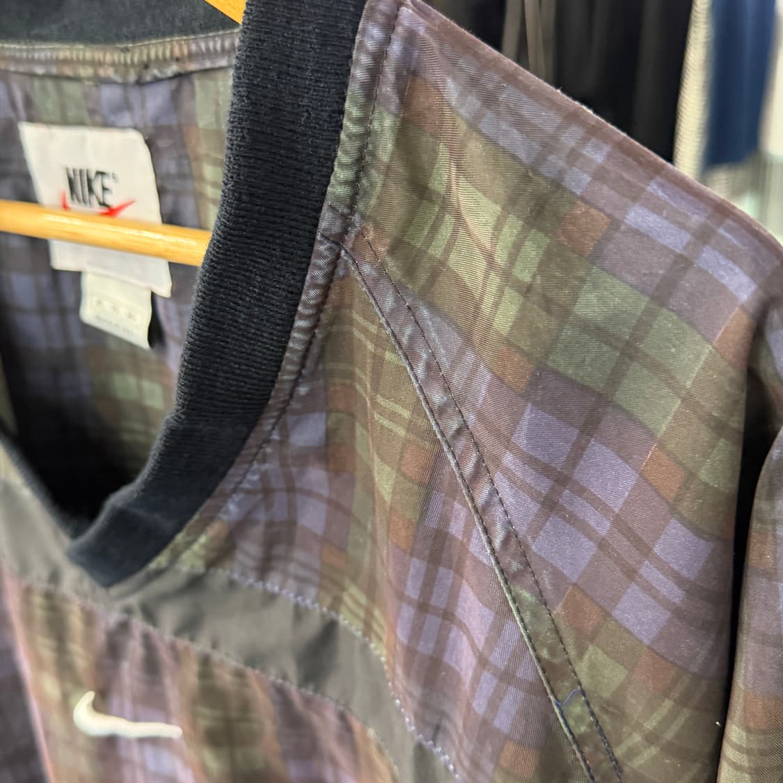 [XL] 90s 나이키 올드스쿨 체크 웜업 바람막이 상품이미지3