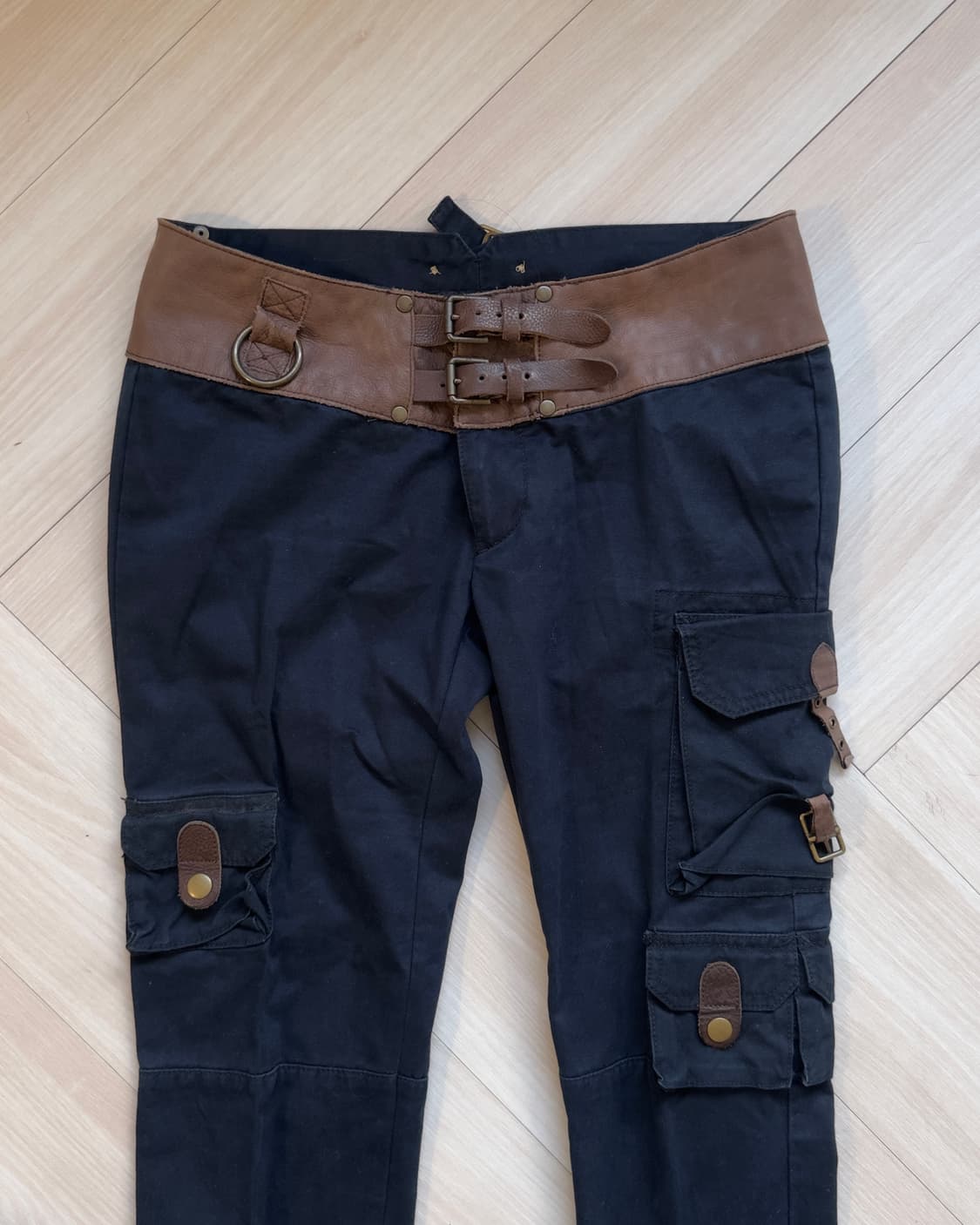 [Ralph Lauren] Leather-Trim Corset Cargo 상품이미지3