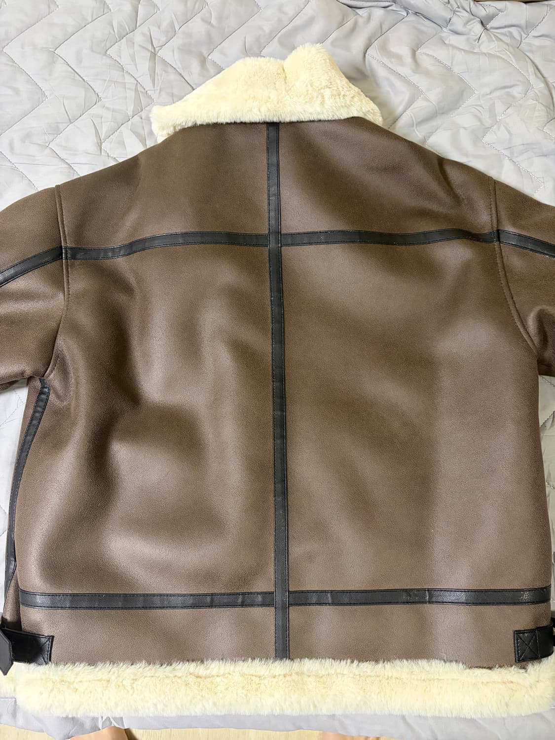 [도프제이슨] 도프제이슨 하이넥 레더 무톤 자켓 BROWN 갈색 상품이미지7