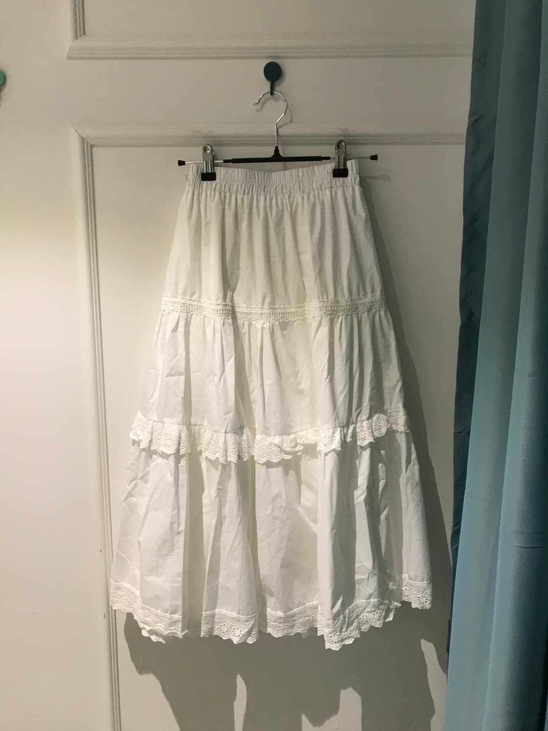네이비 컬러 도트 원피스에 화이트 펀칭 가디건  코디𖧧 상품이미지7