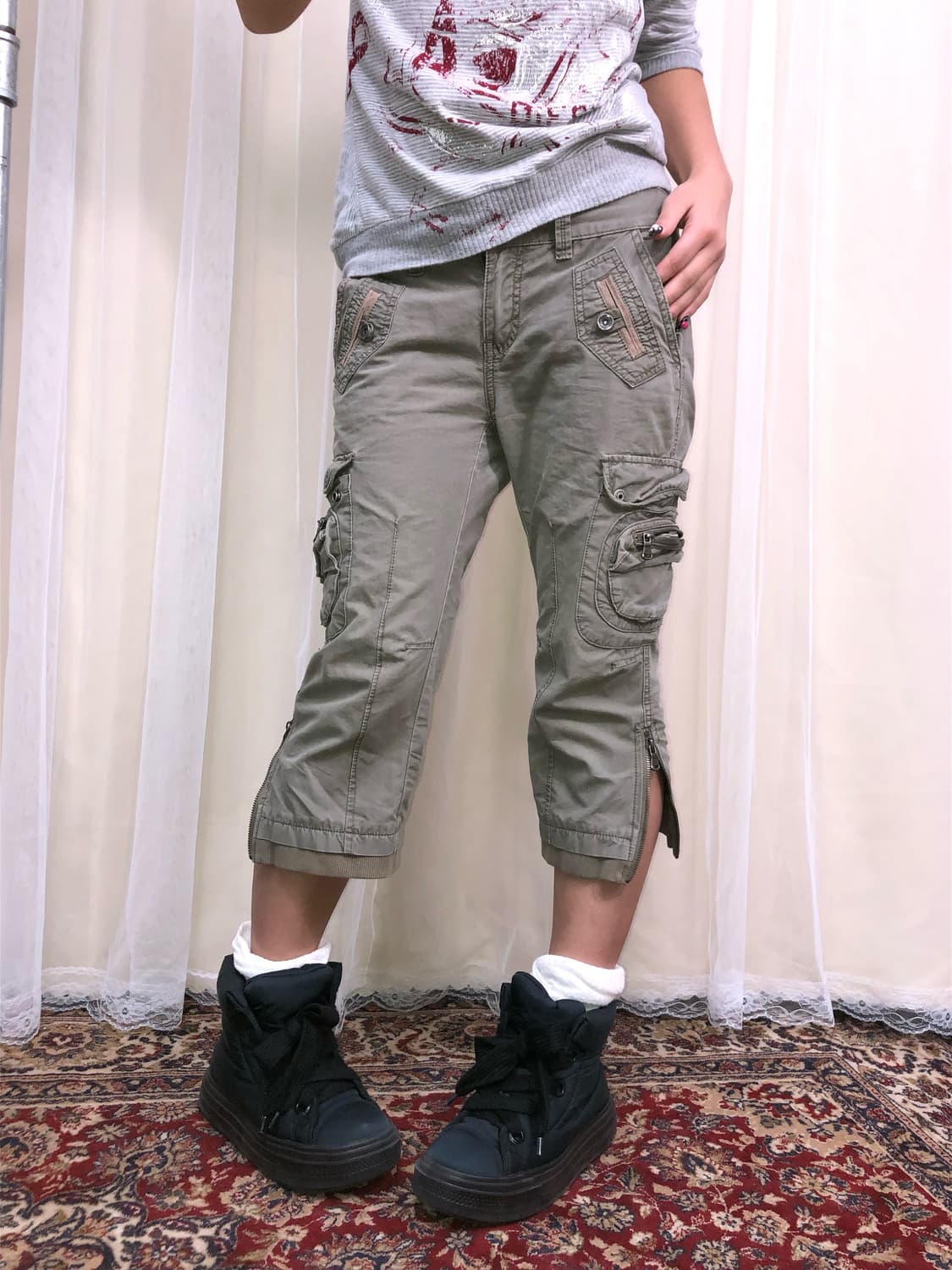  CLRIDE.N 카고 카프리 팬츠 상품이미지1