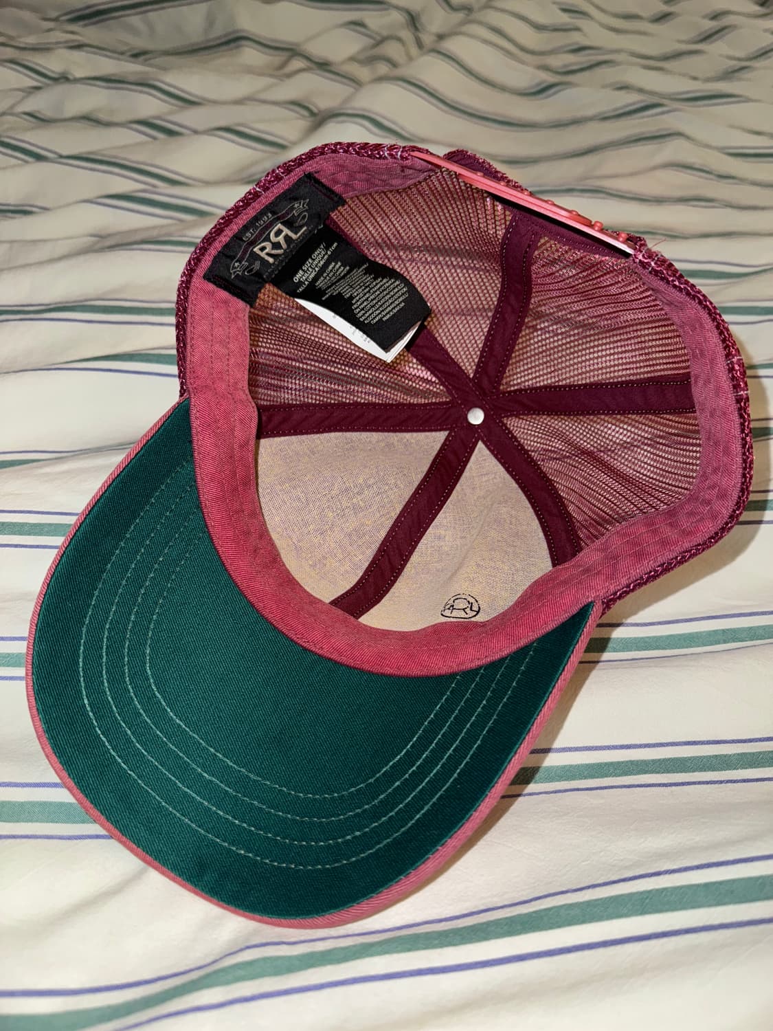 [OS] RRL 로고 패치 트러커 메쉬 볼캡 상품이미지2