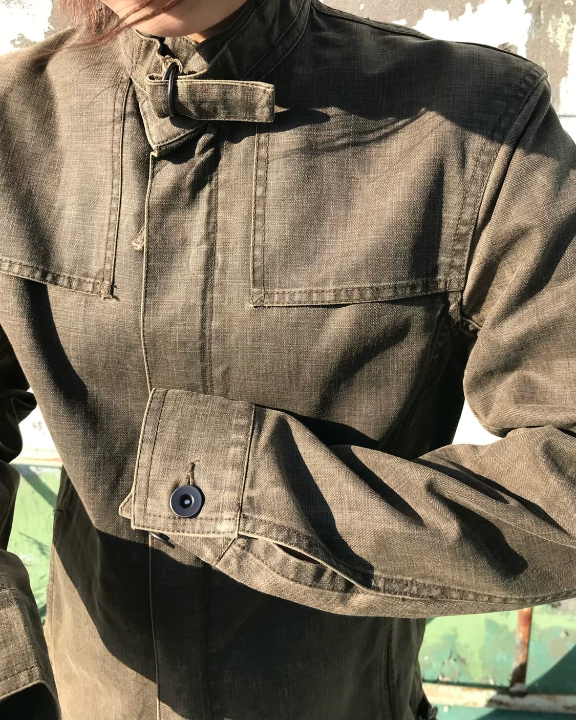올리브 데님 투웨이 자켓  상품이미지2