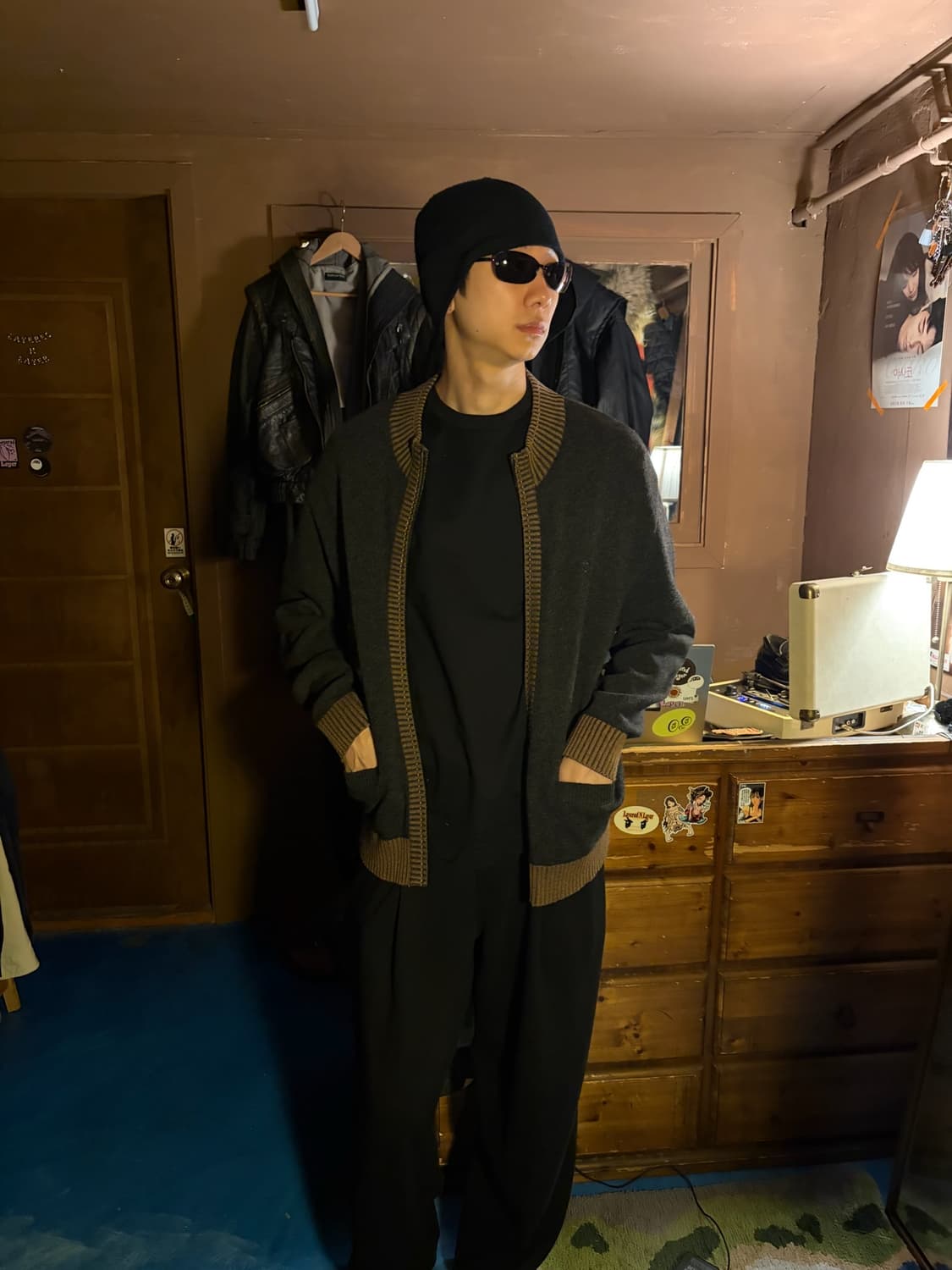 MAESTRO BROWN PANEL ZIP UP JACKET 상품이미지2