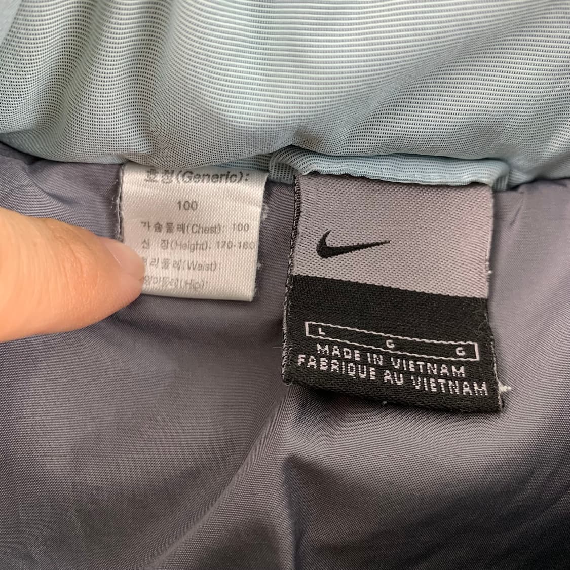 00‘s 나이키 덕다운 패딩 스카이블루 상품이미지6