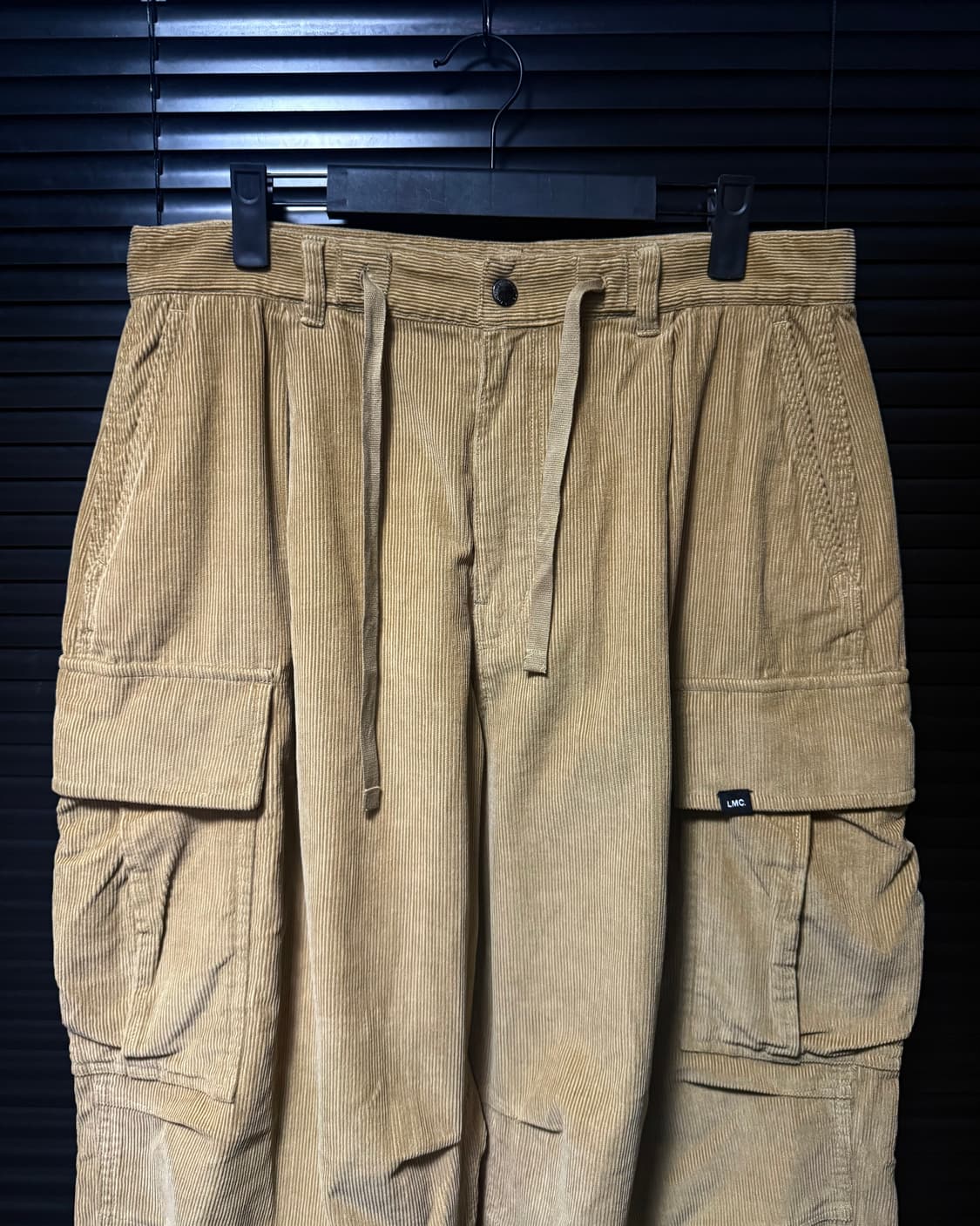 LMC 엘엠씨 베이지 골덴 코듀로이 파라슈트 와이드 카고 팬츠 31 M  상품이미지5