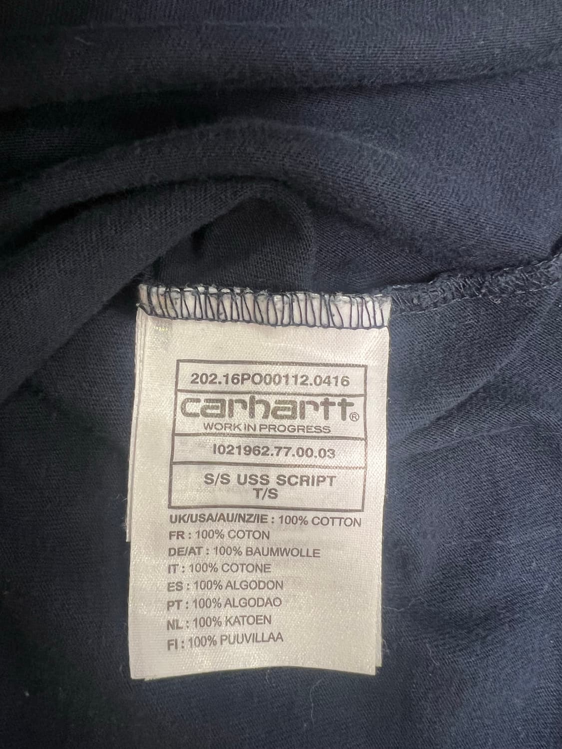 칼하트 윕(carhartt wip) 프린트 티셔츠 / L 상품이미지5
