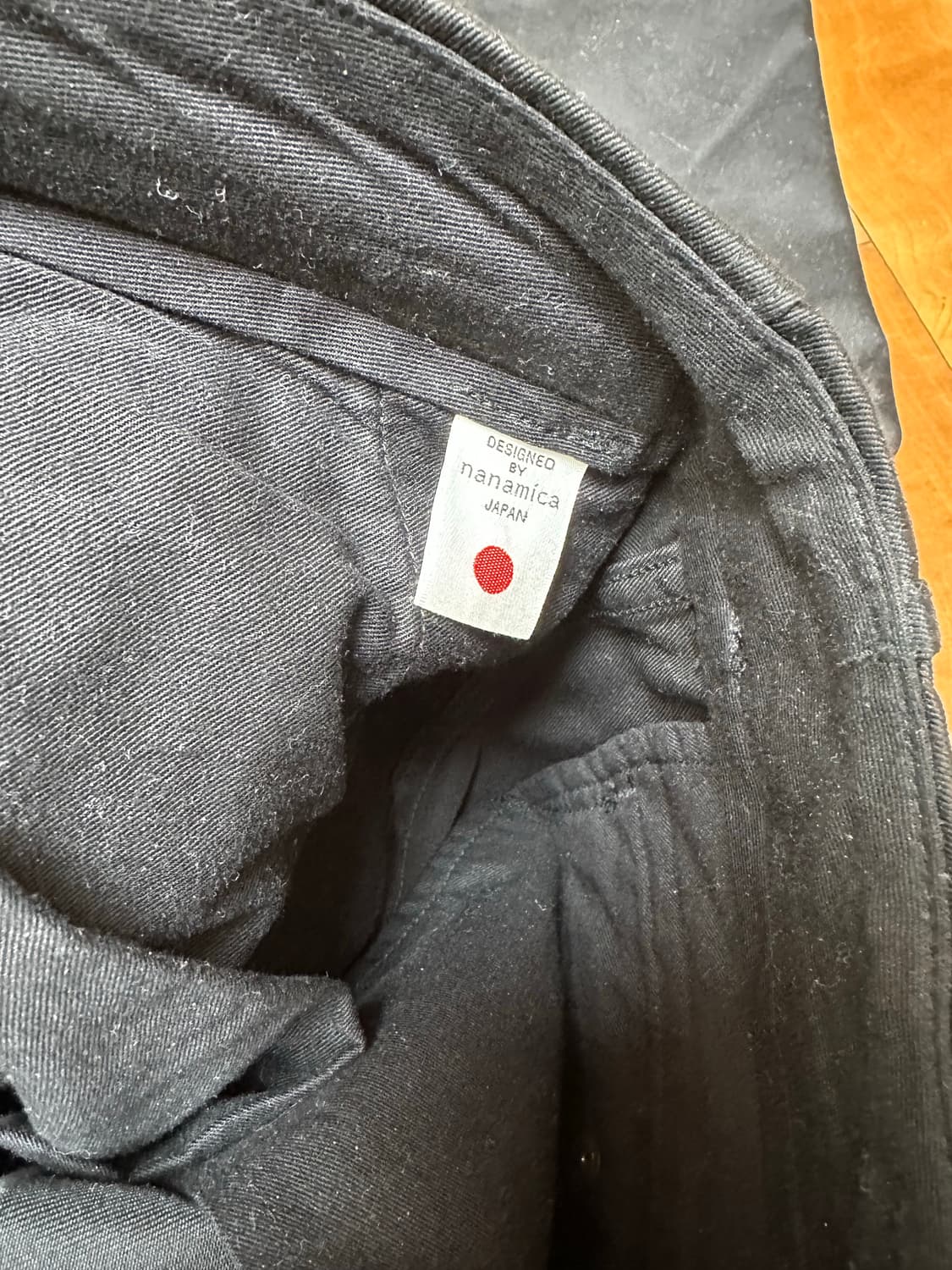 나나미카 와이드 치노 팬츠 32 블랙 상품이미지4