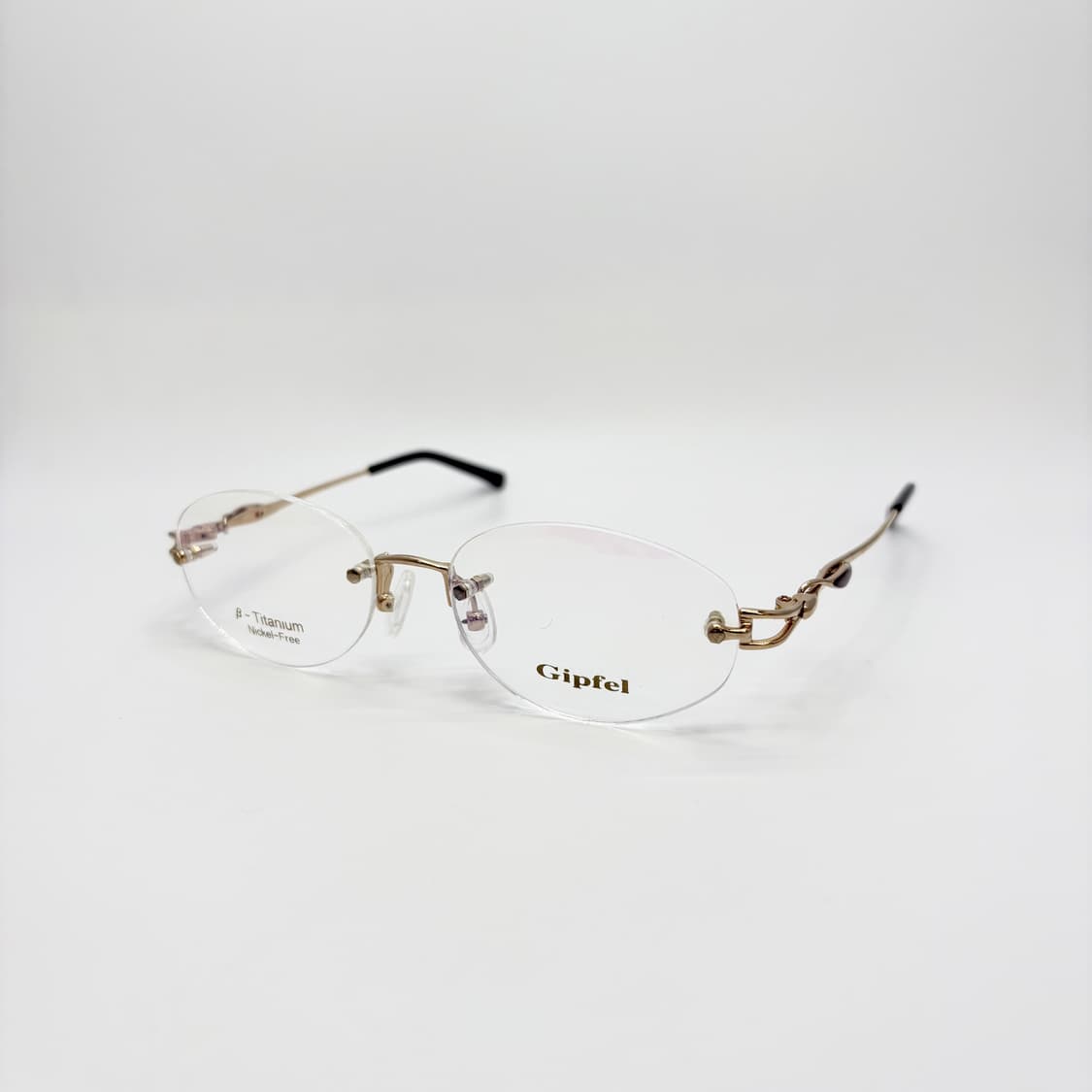 Gipfel 티타늄 골드 오벌 빈티지 무테 상품이미지1