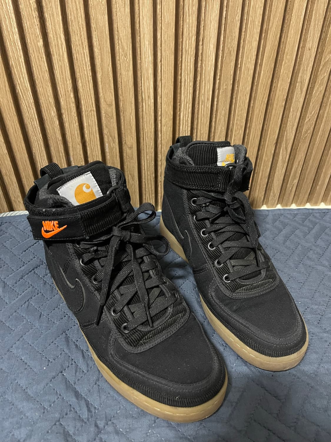 나이키 x 칼하트 반달 하이 슈프림 블랙 260mm 상품이미지6