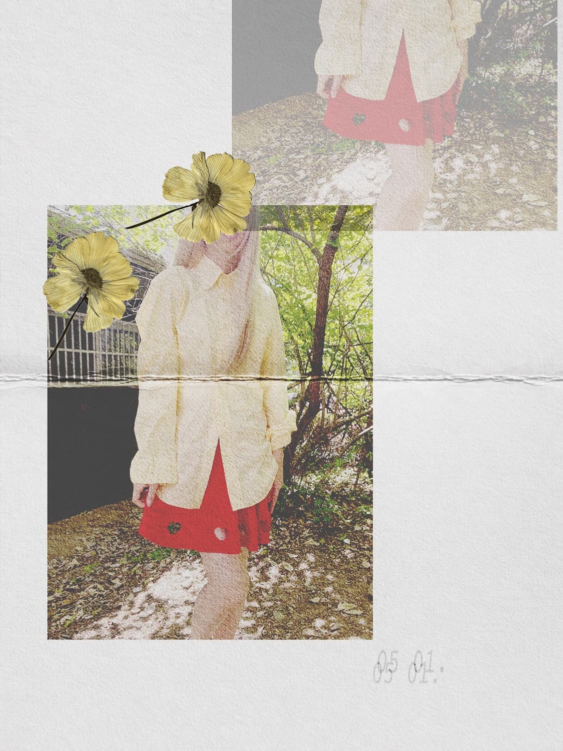 Red Heart Skirt 하트 펀칭 스커트 상품이미지7