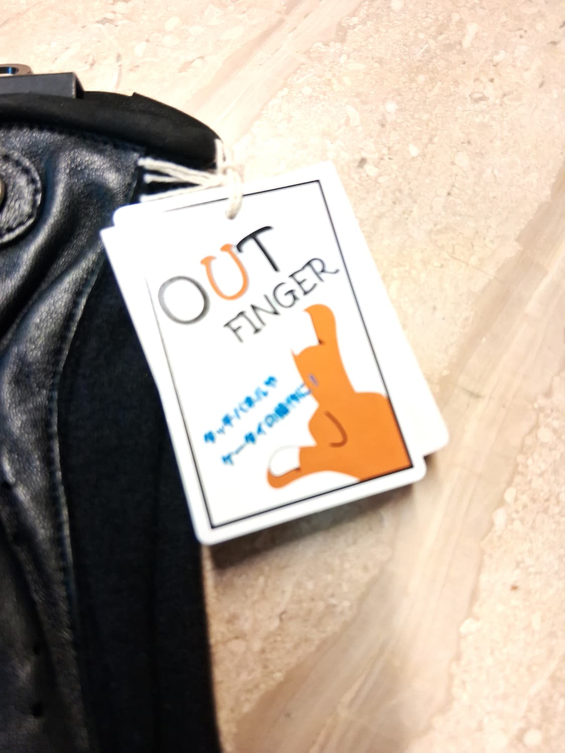 비비안 웨스트우드 아웃핑거 콤비 장갑 블랙 (새상품) 상품이미지9