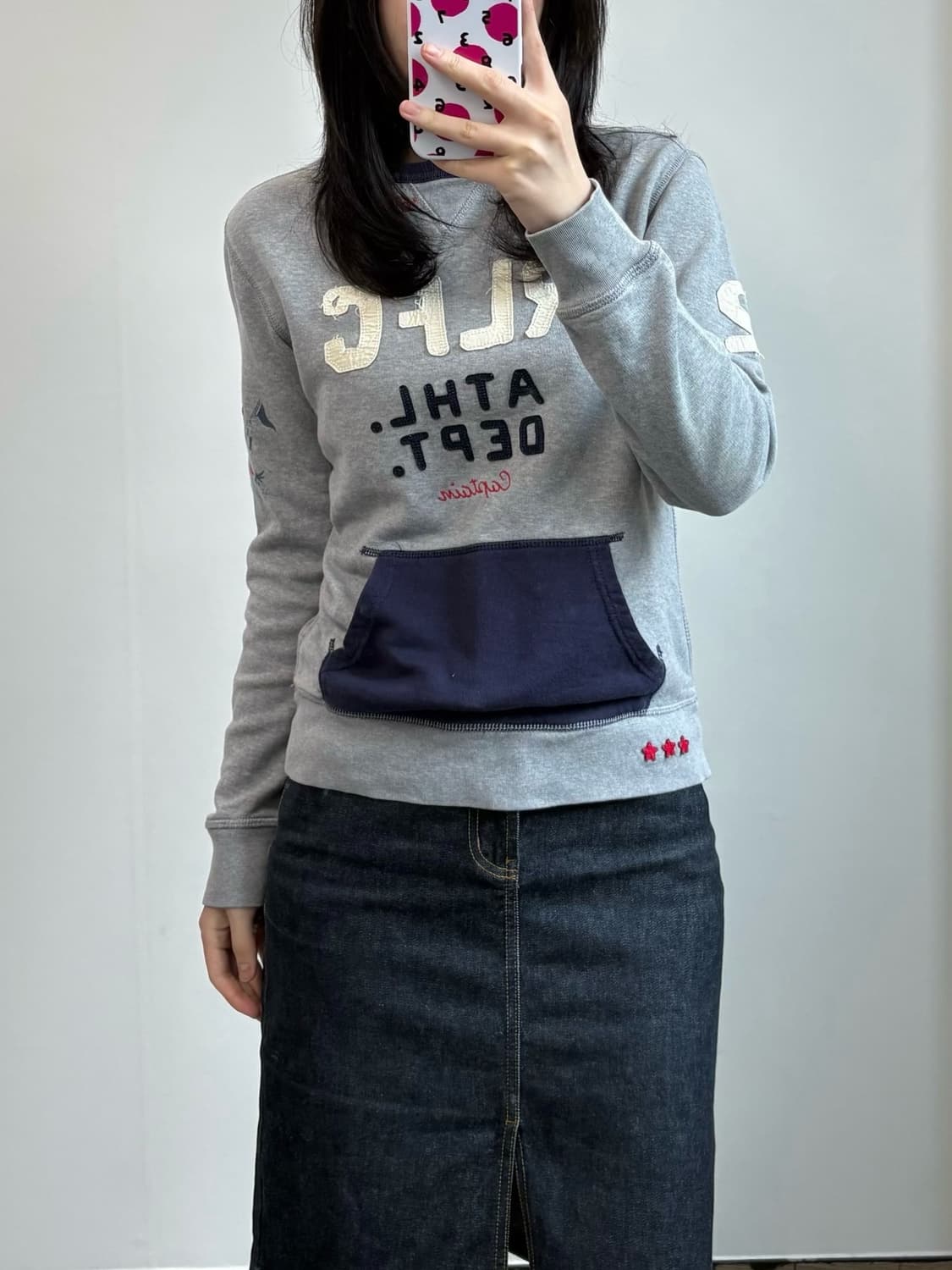 폴로 랄프로렌 패치 배색 맨투맨 상품이미지1