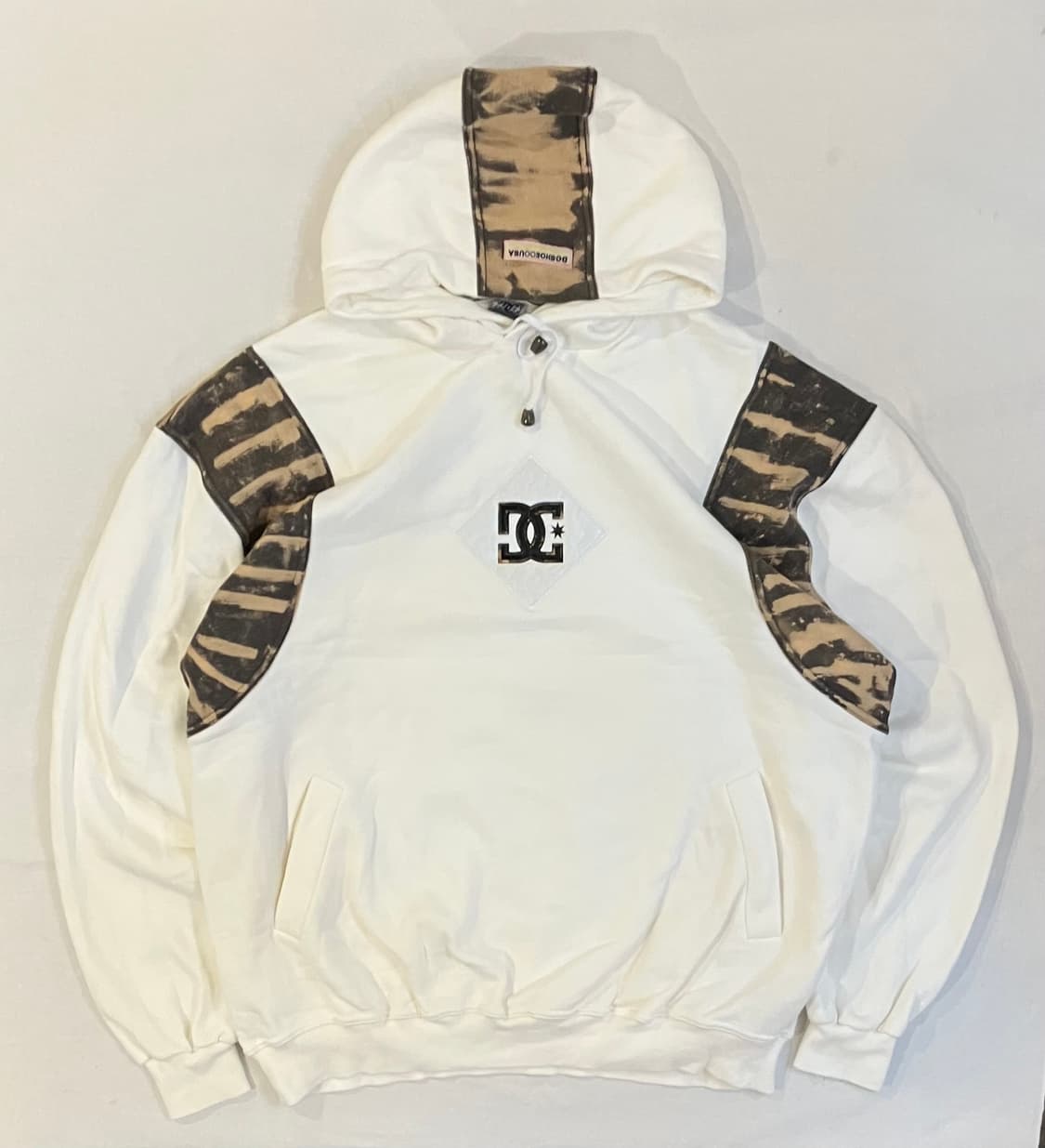 90s DC SHOES 카모패턴 블리치 후드티 화이트 상품이미지1