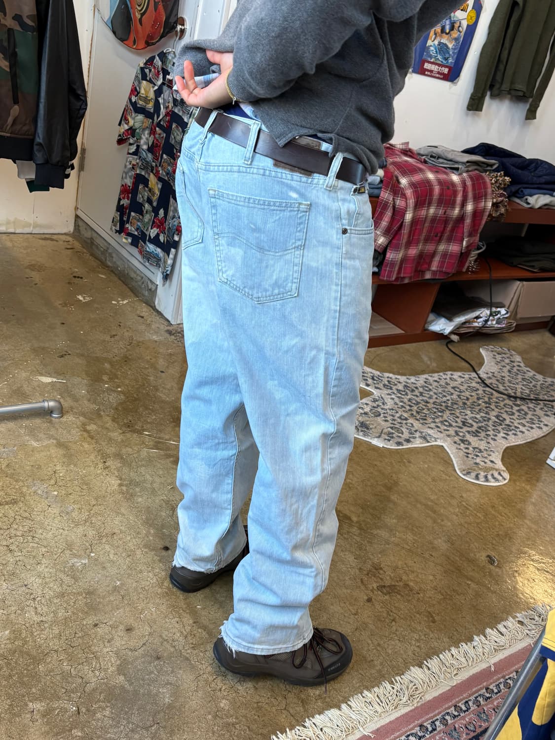 00s 리 연청 파우더 워싱 데님 상품이미지2