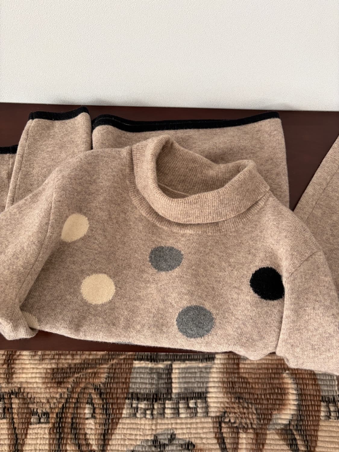dot wide turtleneck knit 상품이미지7