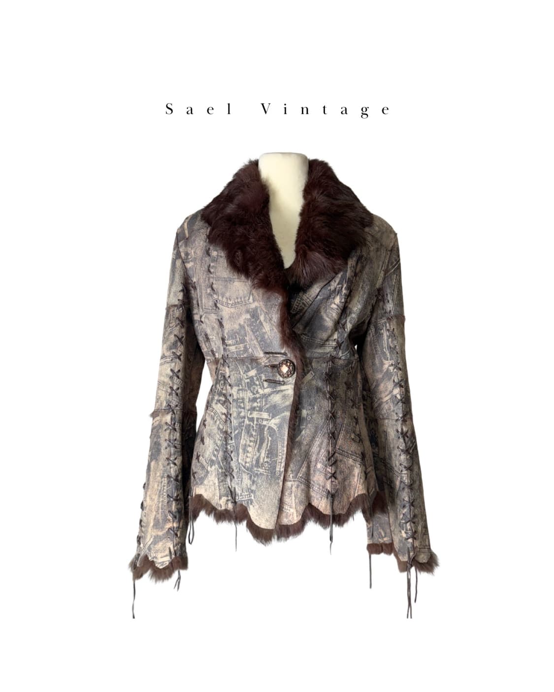 발레리나 래빗 퍼 자켓 상품이미지1