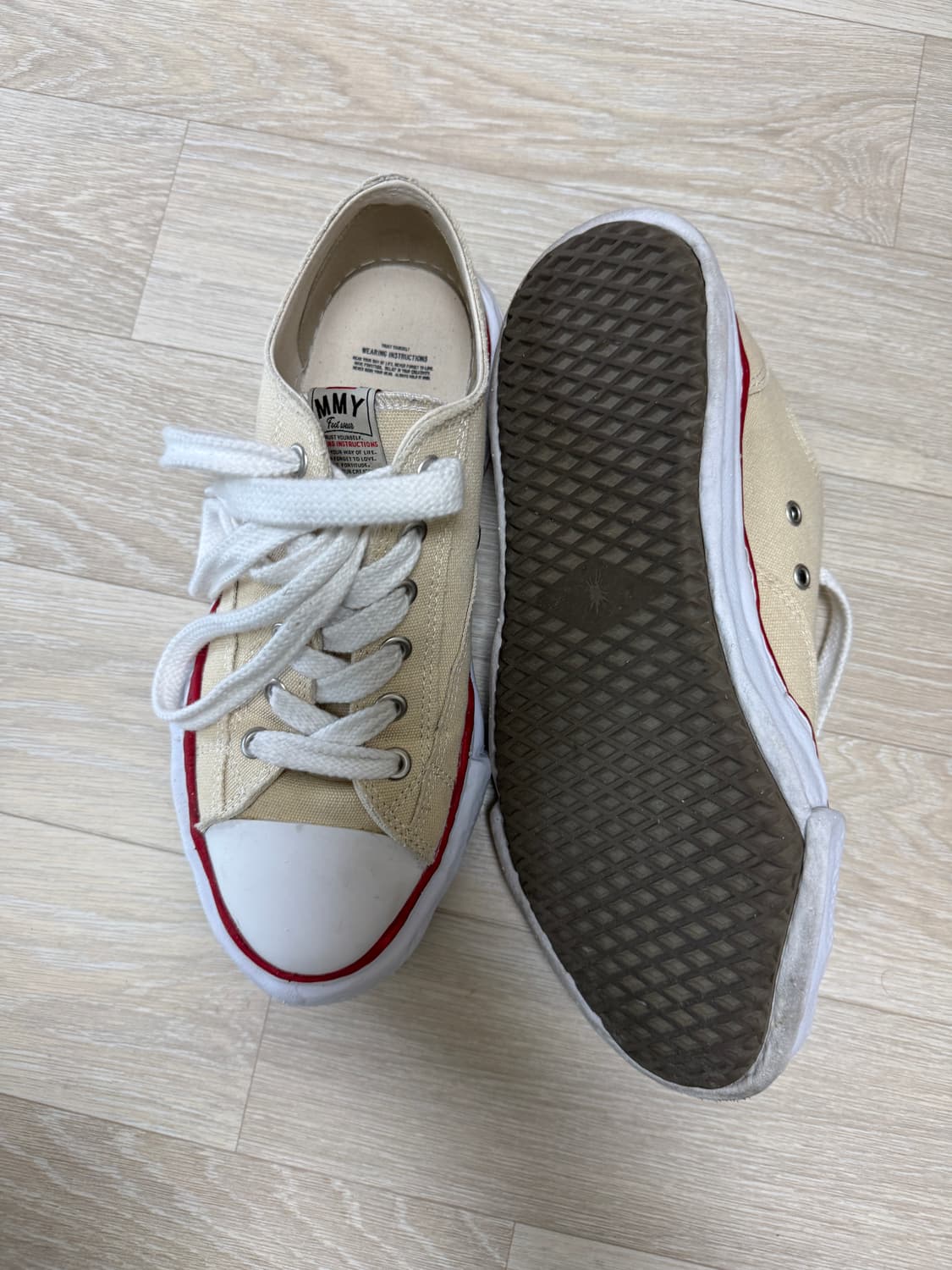 메종 미하라 야스히로 피터슨 OG 솔 캔버스 로우탑 EU44 상품이미지9