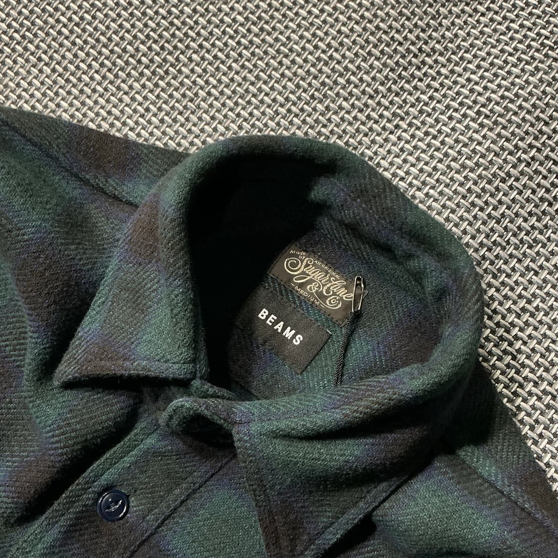 SUGARCANE X BEAMS 체크 셔츠  (M) 상품이미지7