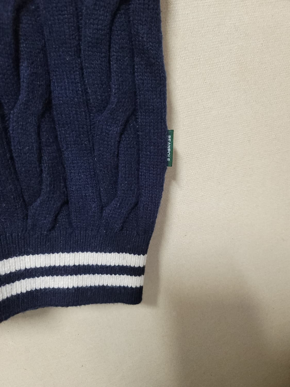 빈폴 브이넥 케이블 베스트 상품이미지4