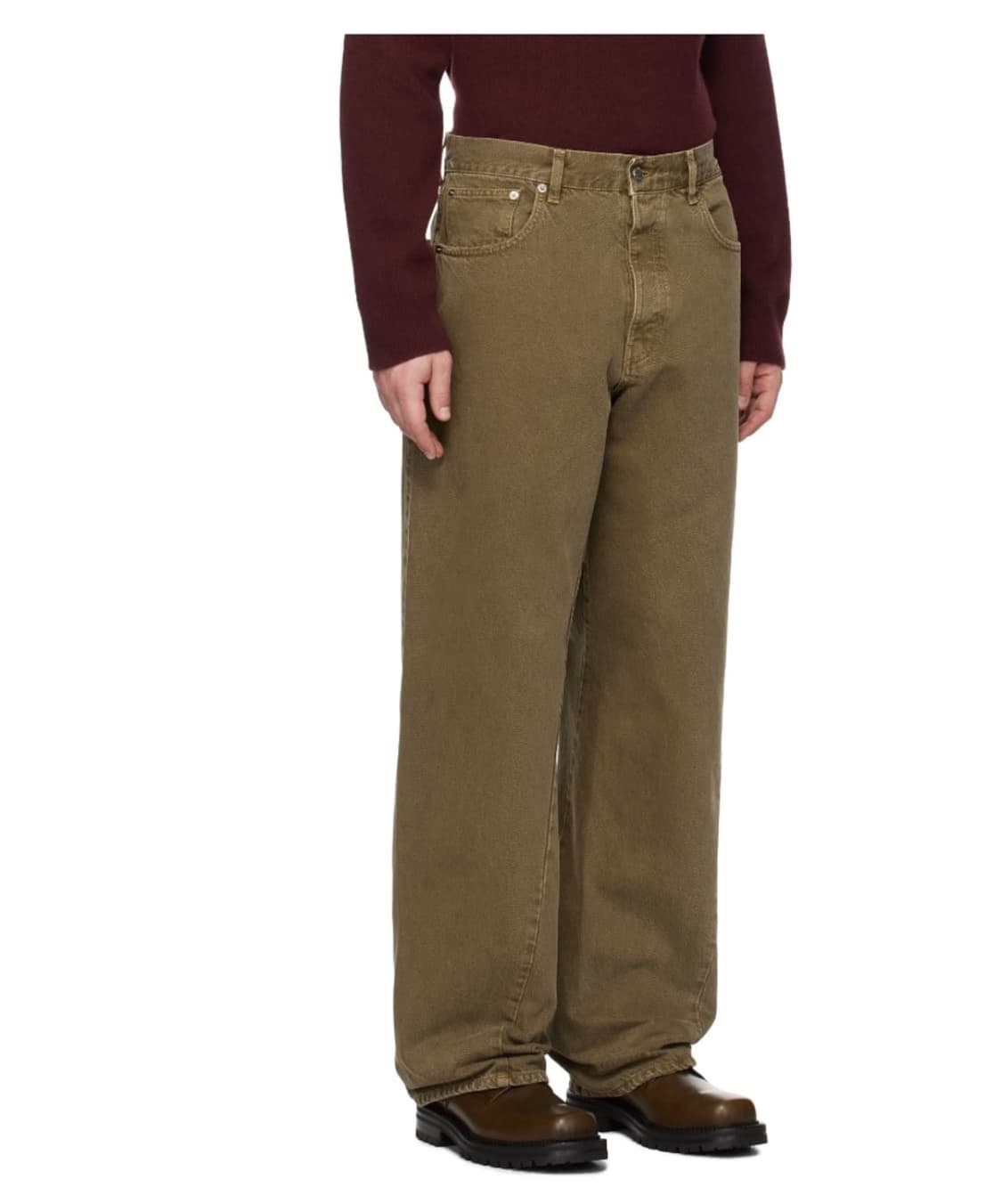 선플라워 와이드트위스트 빈티지카키  상품이미지1