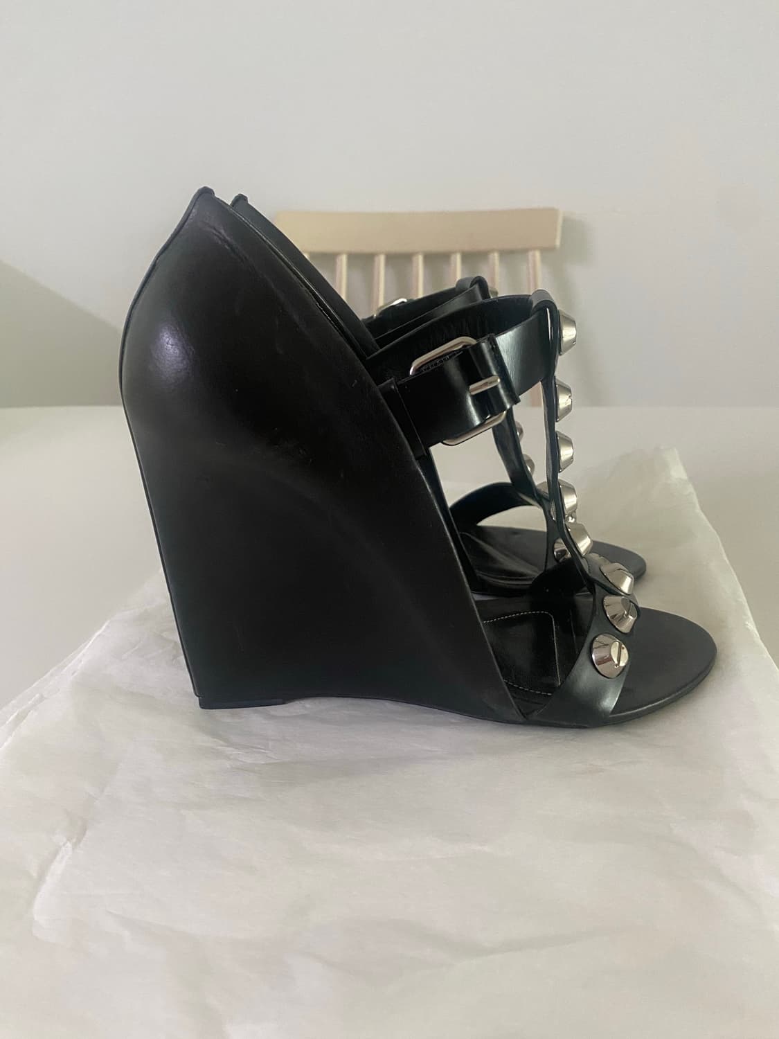 Balenciaga 스터드 웨지힐 상품이미지4