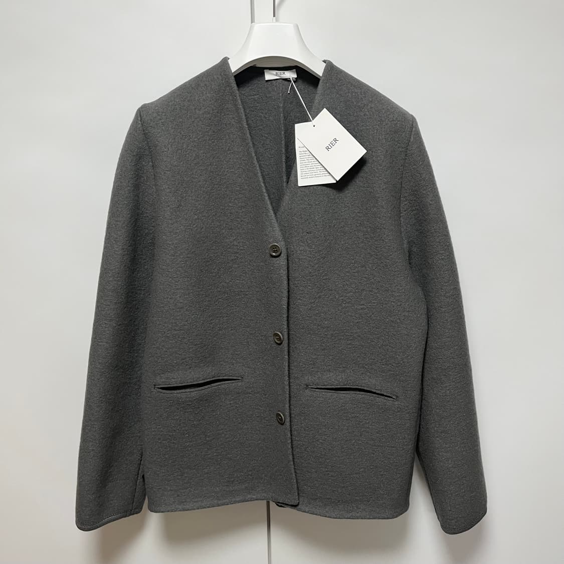 [S,M,L]리에르 25ss 워커 자켓/그레이 상품이미지4