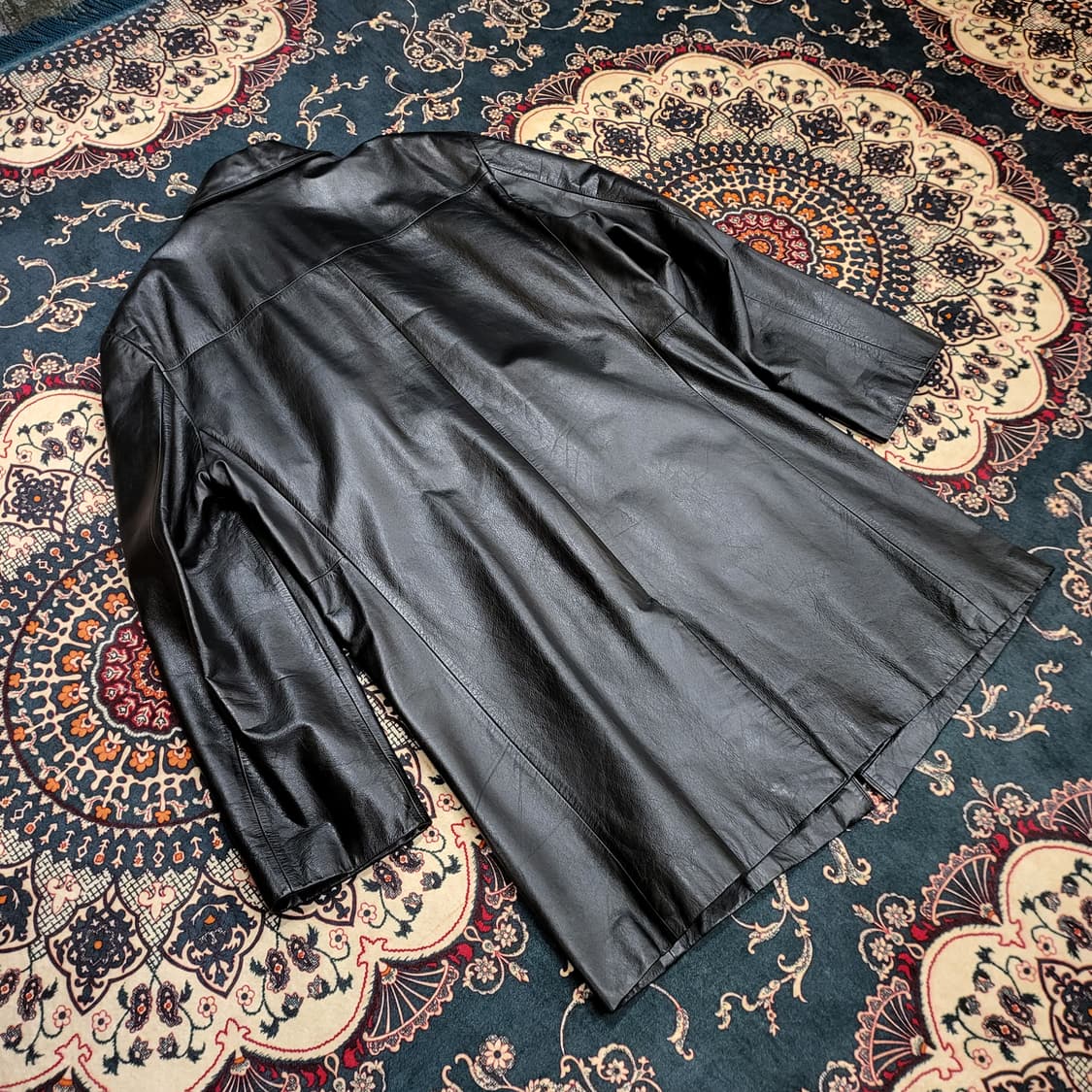 리얼 레더 롱 자켓 (XXL) 상품이미지5