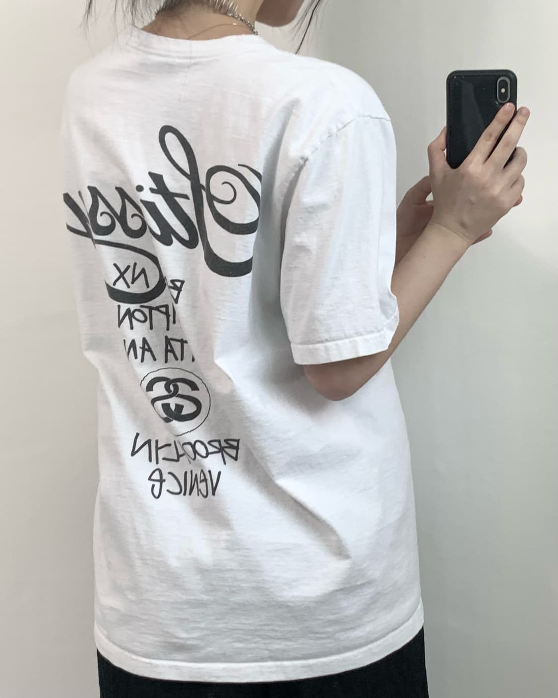 Stussy 스투시 화이트 월드투어 티셔츠 상품이미지3