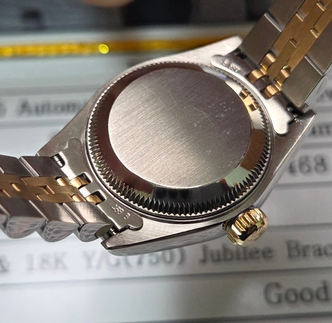 롤렉스 데이저스트 69173 18k콤비 올리브그린 10P다이아 쥬빌리줄  상품이미지6