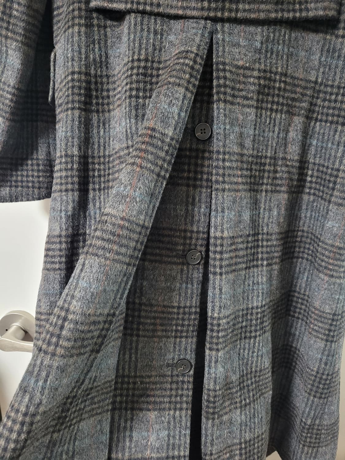 제이슨우 체크 롱코트 상품이미지7