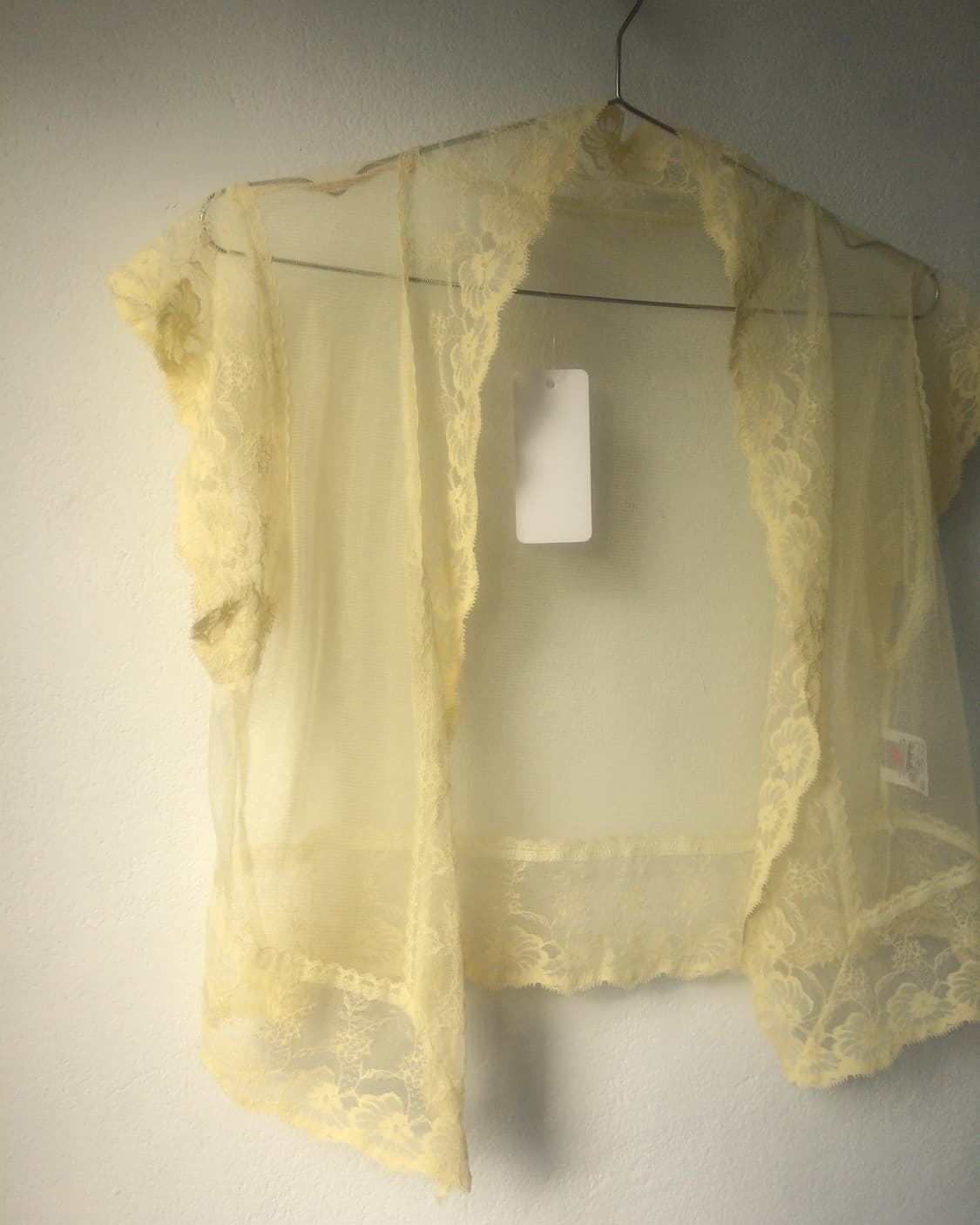 lace trimming see through open cardigan 상품이미지4