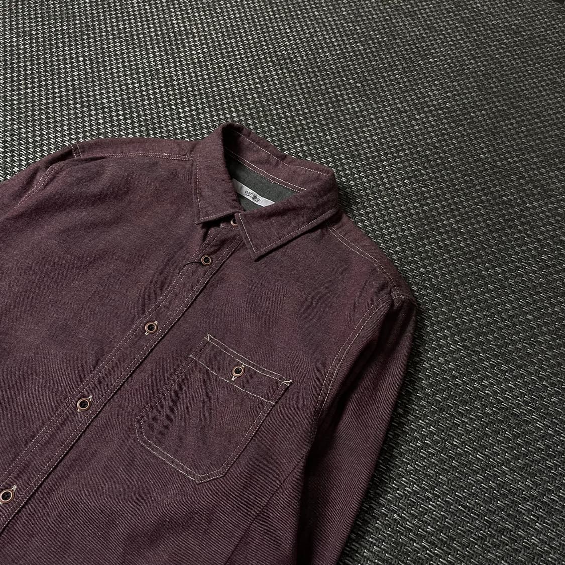 시리즈 빈티지핑크 원포켓 긴팔 셔츠 100 상품이미지5