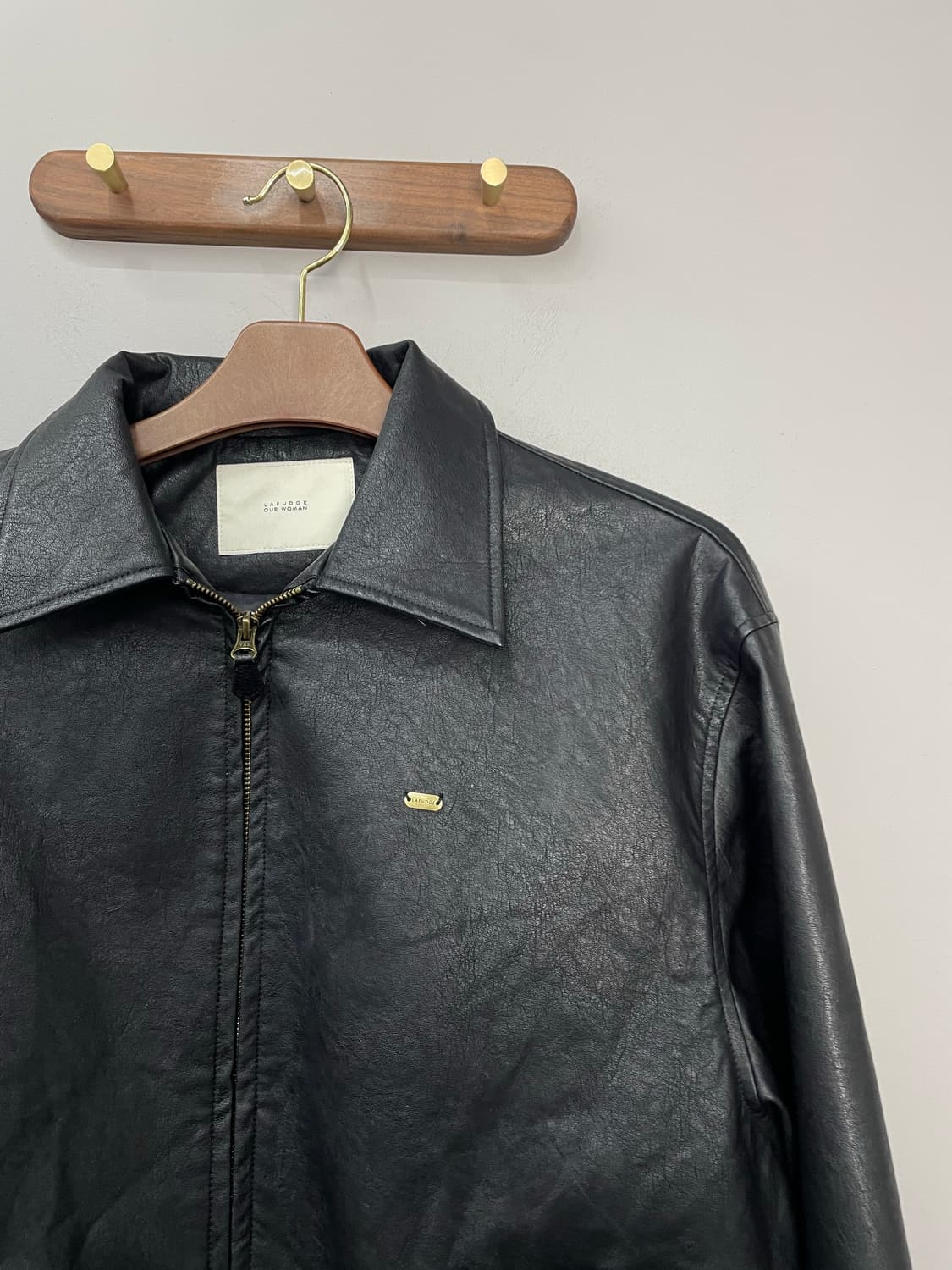 라퍼지스토어 투웨이 블랙 가죽 자켓 H1742 상품이미지3