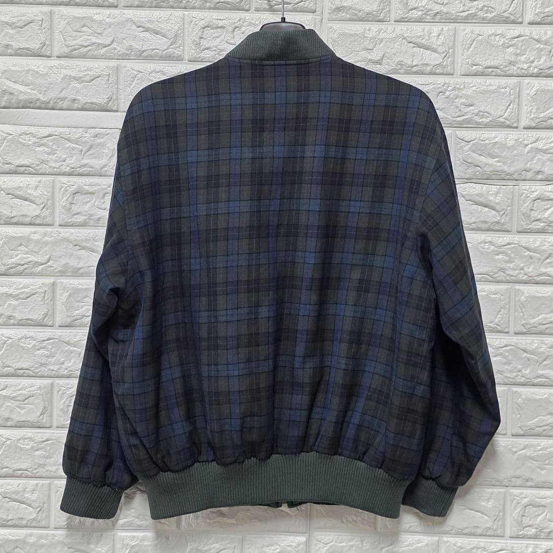 택포_ 라코스테 리시버블 양면 체크 블루종 자켓 100 상품이미지4