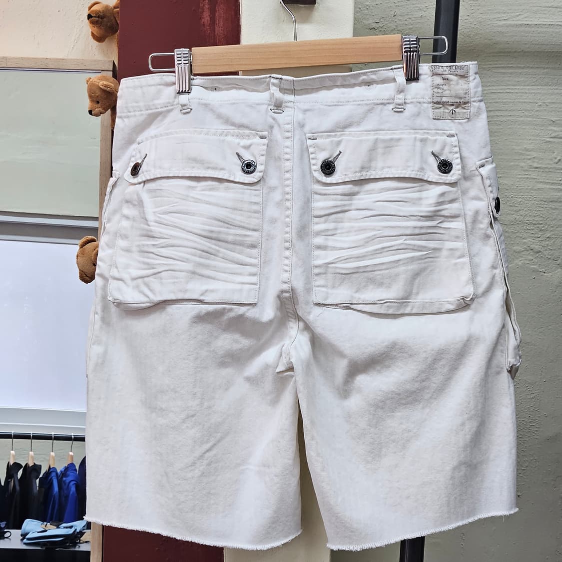 폴로 컷오프 카고 쇼츠 오프화이트 상품이미지6